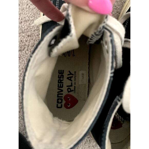 Converse All Stars CDG Play High Top Sneaker Size 8 - Picture 9 of 10